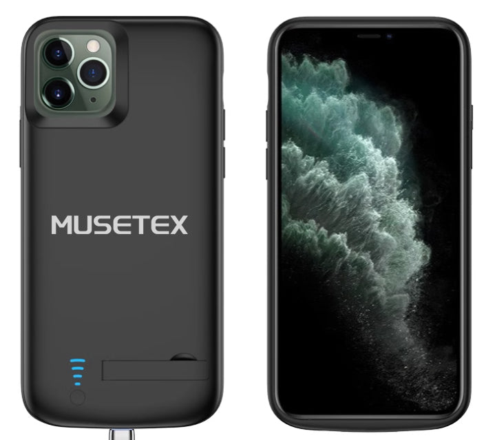 MUSETEX Mobile phone cases featuring rechargeable batteries