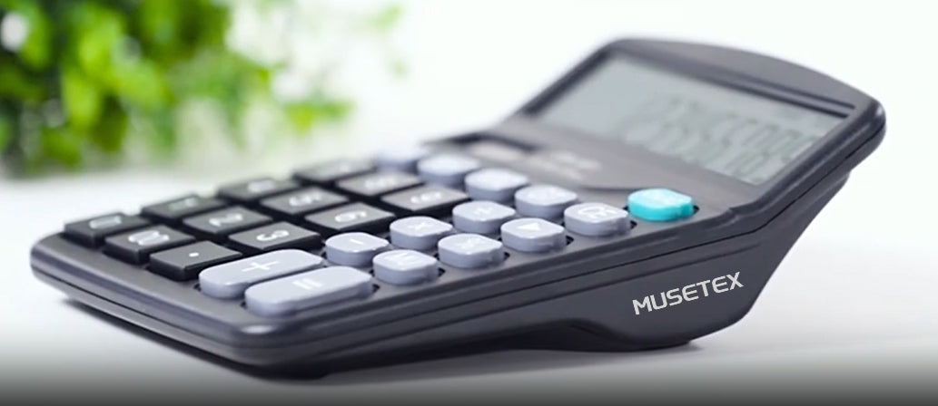 MUSETEX Calculator, Office, Financial Calculator, Logo Calculator