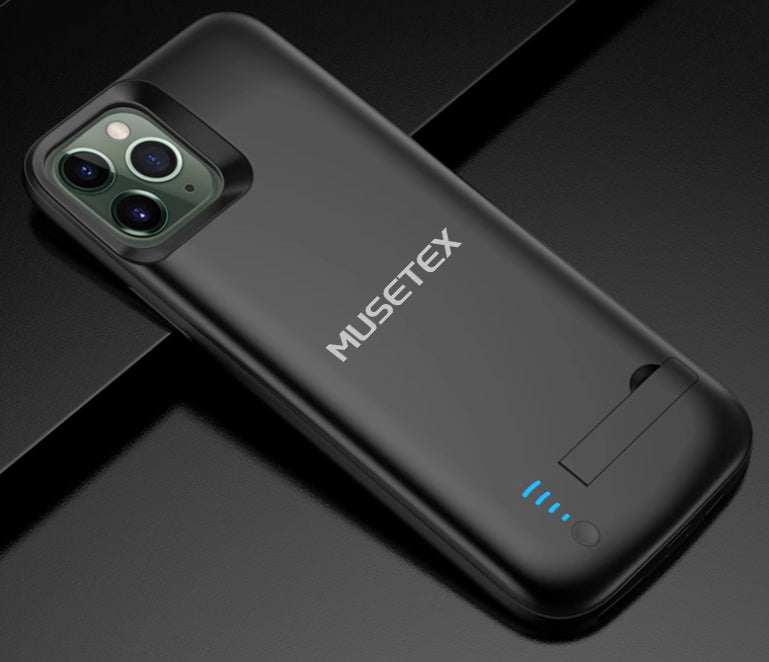 MUSETEX Mobile phone cases featuring rechargeable batteries