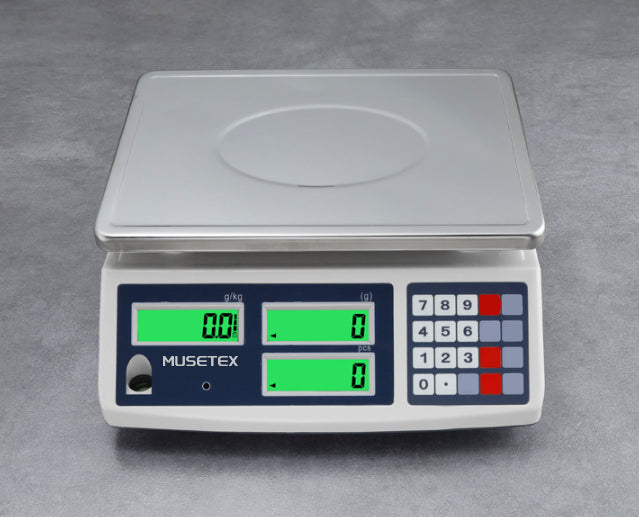 MUSETEX Scales,Commercial Weighing Electronic Scale 40kg Vegetable and Fruit Selling Scale