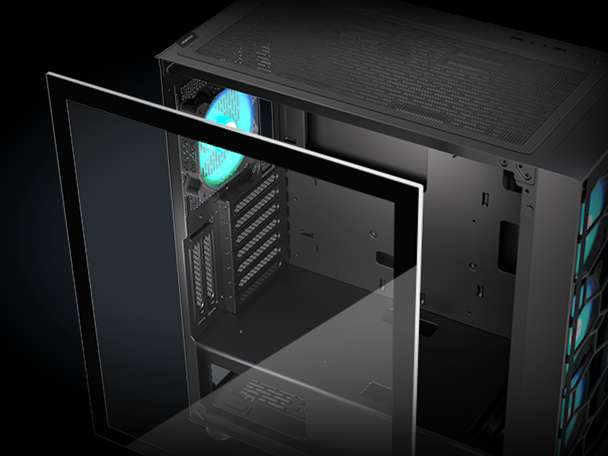 G08S MUSETEX ATX Dual Tempered Glass Mid - Tower Cases