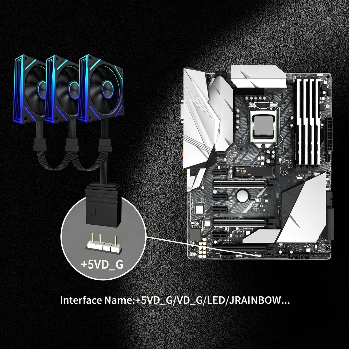 MUSETEX ATX PC Case,6 PWM ARGB Fans Pre-Installed,360MM RAD Support,Type-C Gaming PC Case,270° Full View Tempered Glass Mid Tower,Black ATX Computer Case,Y6