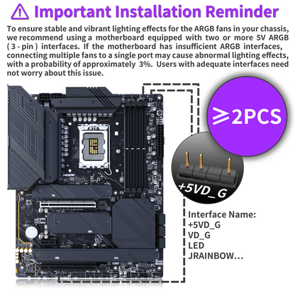 MUSETEX Y6 PC Case, Pre-Installed 7 Infinity Mirror PWM ARGB Fans, ATX Mid Tower Computer Case, Gaming PC Case with Type-C, 270° Full View Tempered Glass, Black